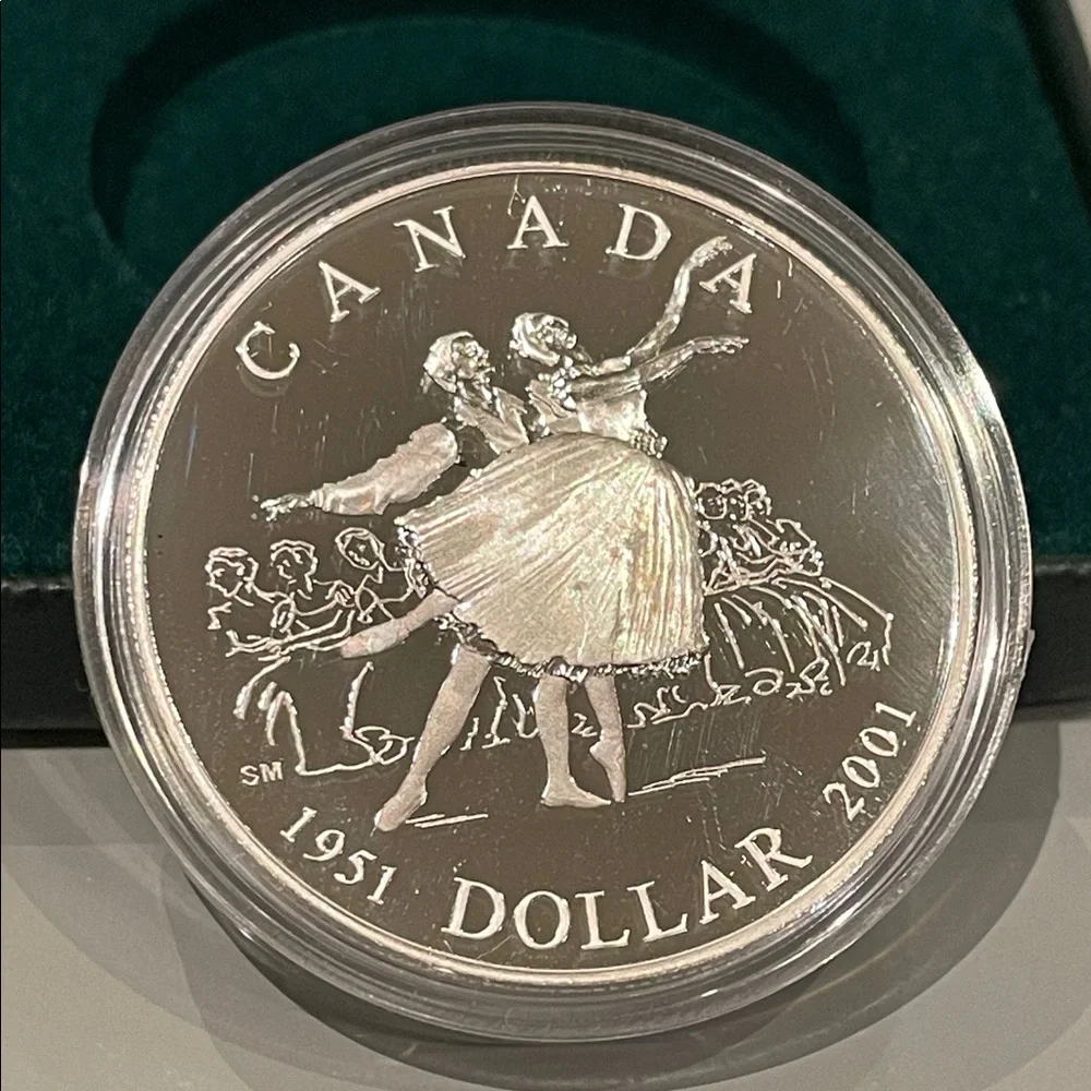 RCM 2001 PROOF Silver Coin – National Ballet of Canada 50th Anniversary -Frosted - Picture 2 of 6